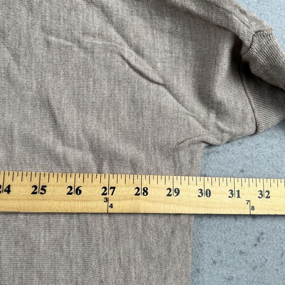 Kenar‎ Heathered Beige 100% Merino Wool Oversized Dolman Sleeve Sweater Small - Picture 8 of 16